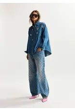 Essentiel Antwerp Shirt Konnection rhinestone Aquamarine