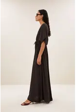 By-Bar Dress Long twill Espresso
