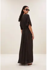 By-Bar Dress Long twill Espresso