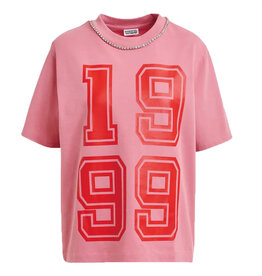 Essentiel Antwerp Tee Jisos printed fit combo2 Forever blush
