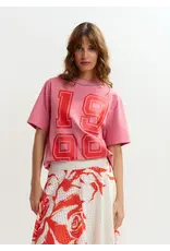 Essentiel Antwerp Tee Jisos printed fit combo2 Forever blush