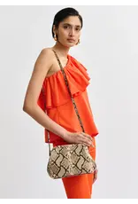 Essentiel Antwerp Essentiel Top Jullian ruffle Fire glow