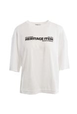 Penn & Ink N.Y. T-shirt print W26F1936 White tabac