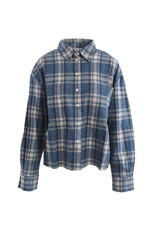 Penn & Ink N.Y. Blouse W26C421 Blue check