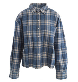 Penn & Ink N.Y. Blouse W26C421 Blue check