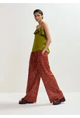 Essentiel Antwerp Essentiel Top Janielle ruffle strappy Avocado