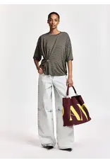 Essentiel Antwerp T-Shirt Kriss striped combo1 Khaki mission