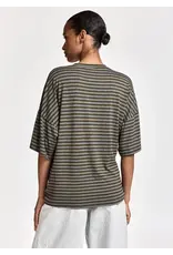 Essentiel Antwerp T-Shirt Kriss striped combo1 Khaki mission