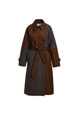 Essentiel Antwerp Coat Kagu patchwork combo1 Bear me