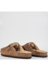 Scholl Slipper Dakota fur sue Taupe