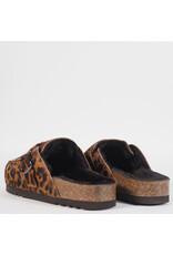 Scholl Slipper Dakota fur Leopardo/marrone