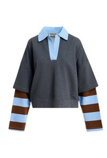 Essentiel Antwerp Sweatshirt Kantelou polo combo2 Steel pulse