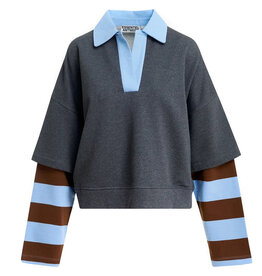 Essentiel Antwerp Sweatshirt Kantelou polo combo2 Steel pulse
