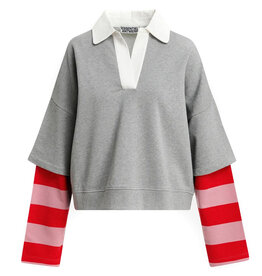 Essentiel Antwerp Essentiel Sweatshirt Kantelou polo combo1 Grey combo