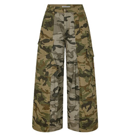 Rabens Saloner Pants Niva patchwork Camo combo