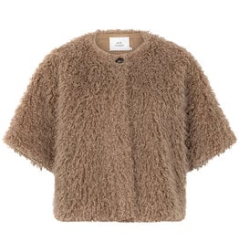Ruby Tuesday Poncho Civae fake fur Taupe