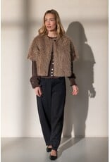 Ruby Tuesday Poncho Civae fake fur Taupe