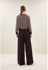 By-Bar Pullover Sally  Burgundy crush stripe