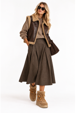 Colors of California Snow boot curly fur Tan