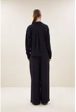 By-Bar Blouse Kris satin stripe Night sky