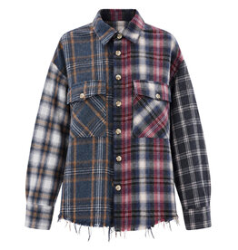 The Tales Shirt Cut off patchwork Multicolor