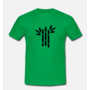 T-shirt Bambus Grün mit Aufdruck