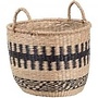 Bambuskorb Lea, schwarz,