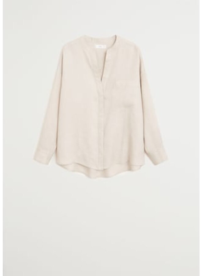 Stehkragenhemd aus Bambus