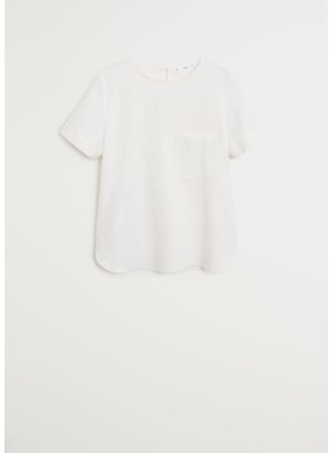 Bambusbluse mit Tasche