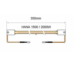 Burda 1500W IR-lamp HANA LGHS1500V Burda 1500W IR-lamp HANA LGHS1500V