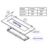 Bromic Heating Inbouwframe voor Bromic Platinum Electric Bromic Heating Inbouwframe voor Bromic Platinum Electric