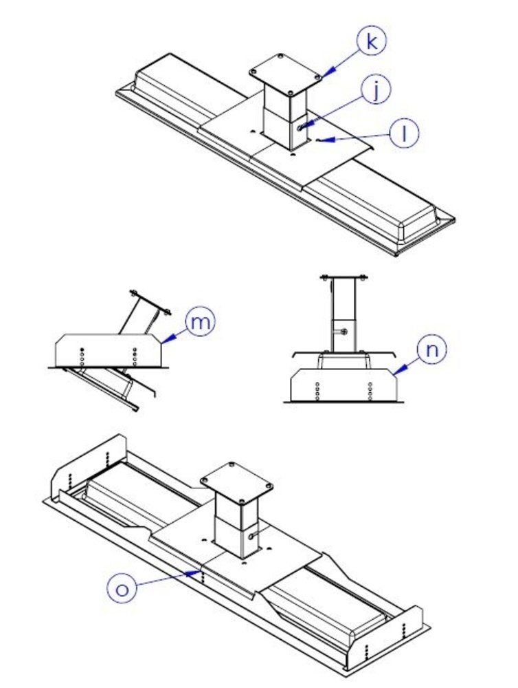 Bromic Heating Bevestigingsset Bromic Platinum frame