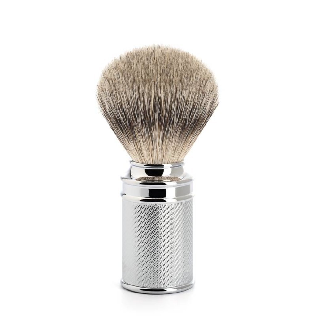 Shaving Brush Silvertip Badger - Chrome