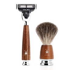 Shaving Set Rytmo 3-part - Steamed ash - Mach3®