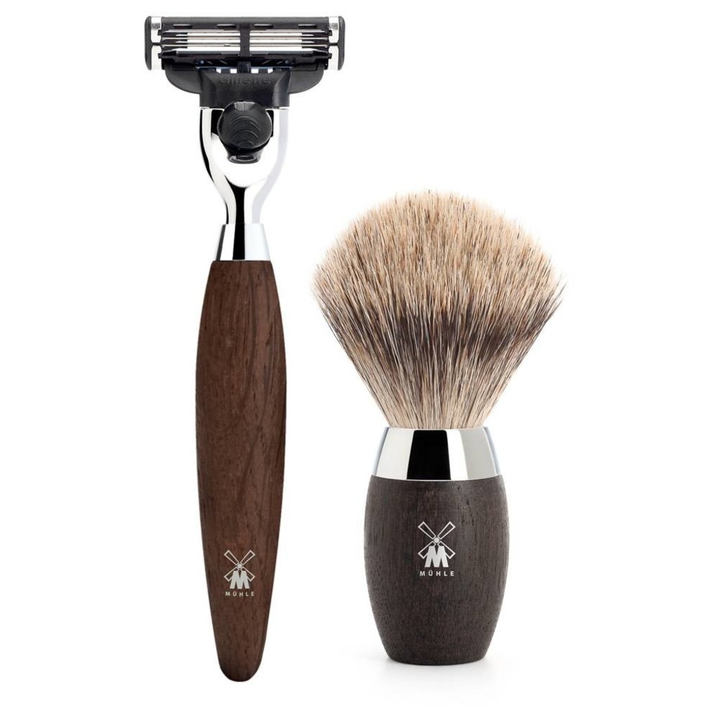Shaving Set Kosmo 3-part - Bog Oak - Mach3®