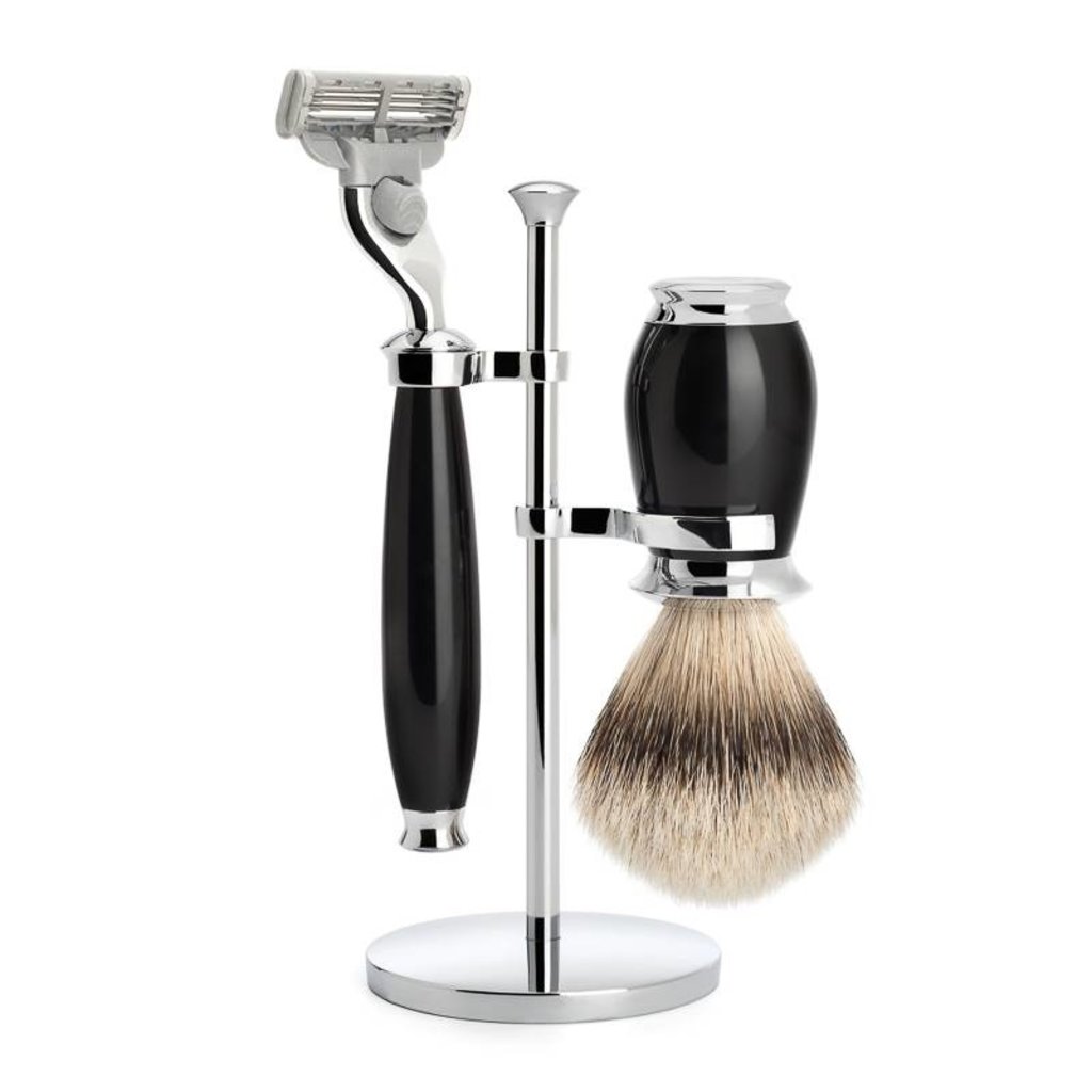 Shaving Set Purist 3-part - Black - Mach3®