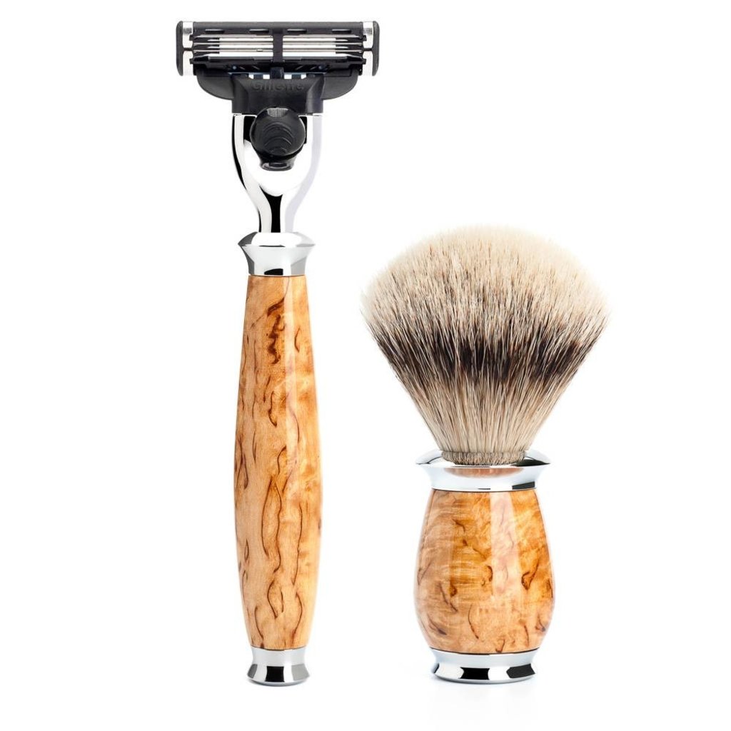 Shaving Set Purist 3-part - Maserbirke - Mach3®