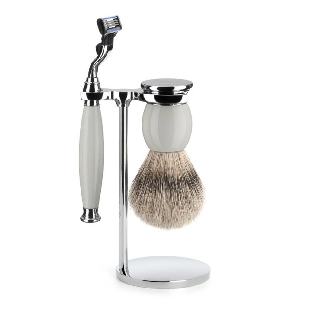 Shaving Set Sophist 3-part - Porcelain - Mach3®