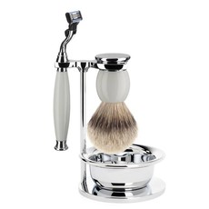 Shaving Set Sophist 4-part - Porcelain - Mach3®