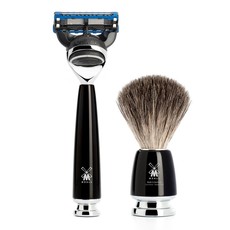 Shaving Set Rytmo 3-part - Black - Fusion®