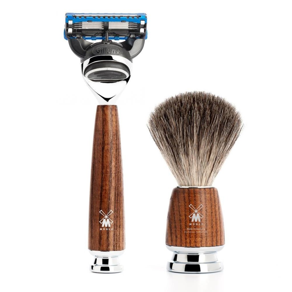 Shaving Set Rytmo 3-part - Steamed ash - Fusion®