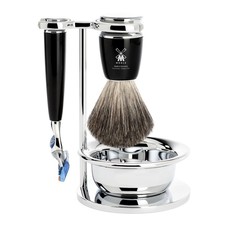 Shaving Set Rytmo 4-part - Black - Fusion®