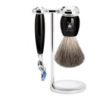 S81M336F - Shaving Set Vivo - Black - Fusion® - Badger