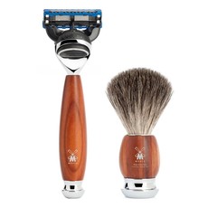 Shaving Set Vivo 3-part - Plum wood - Fusion®