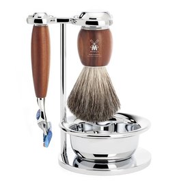 S81H331SF - Shaving Set Vivo - Plum wood - Fusion® - Badger