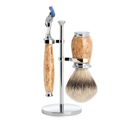 S091H55F - Shaving Set Purist - Maserbirke - Fusion® - Badger