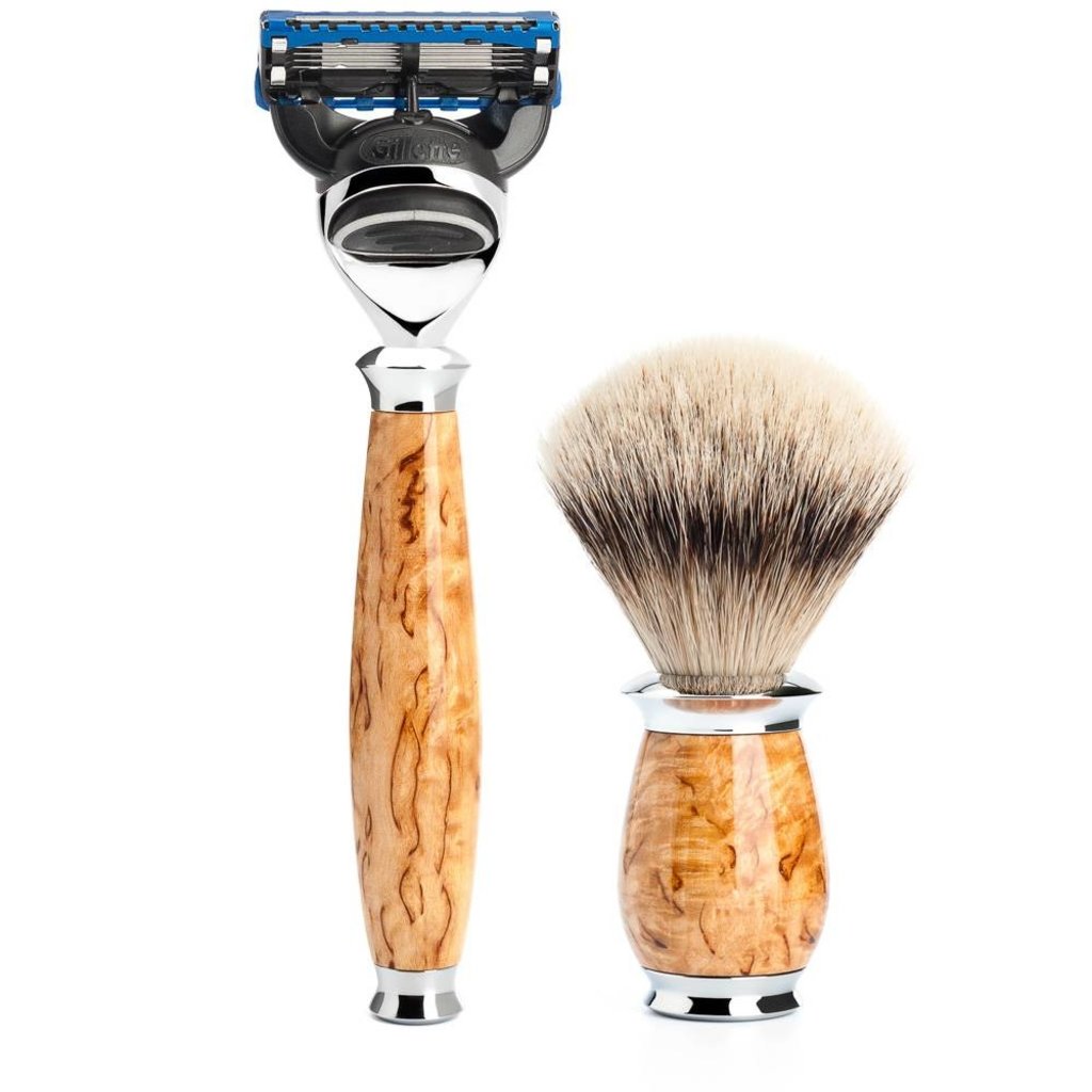 Shaving Set Purist 3-part - Maserbirke - Fusion®