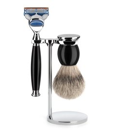 S93K44F - Shaving Set Sophist - Black - Fusion® - Badger