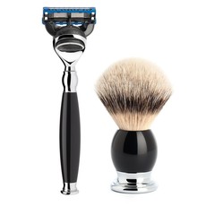 Shaving Set Sophist 3-part - Black - Fusion®