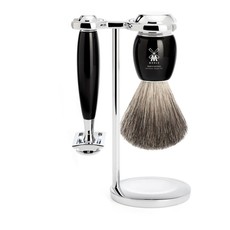 Shaving Set Vivo 3-part - Black - Saf.Razor